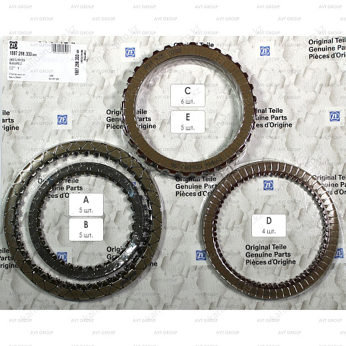 КОМПЛЕКТ ФРИКЦИОННЫХ ДИСКОВ 1087298333 ZF